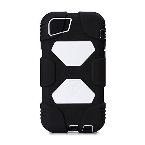 Iphone 6 Case, Aceguarder New Hot [Shockproof] [Light Weight] [Rainproof] Extreme Duty Screen Protector Cover Case with Stand for Iphone 6 4.7 Inch (Black/white)