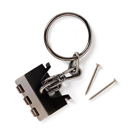 Strike Plate Locks - Door Chain &amp; Flip Lock- Double Protection Security for Doors- Reinforced Strong Latch- Durable Metal Hardware- Easy to Install- For Patio/ Apartment/ Front Home Entrance (Bronze)