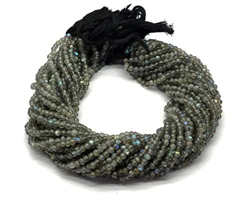 Beautiful Gemstone Labradorite Strand Size 4 mm Shape Round Cut SmoothCode-FL769