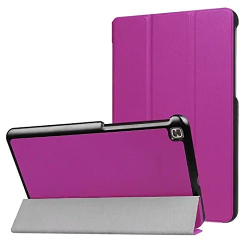 TDA Protective Smart Case for LG G Pad X II 8.0 PLUS, Slim Lightweight Folding Stand Case Leather Cover for LG G Pad X2 8.0 PLUS T-Mobile (V530) 8-inch Tablet 2017 Released (Purple)