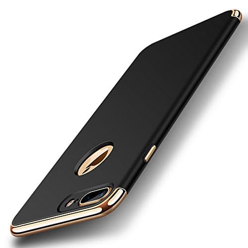 iPhone 7 plus case,DUOYIZHI Stylish Slim Hard Case with 3 Detachable Parts 【Black】 for Apple iPhone 7 plus(5.5")