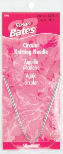 Silvalume Circular Knitting Needles 16"-Size 7/4.5mm