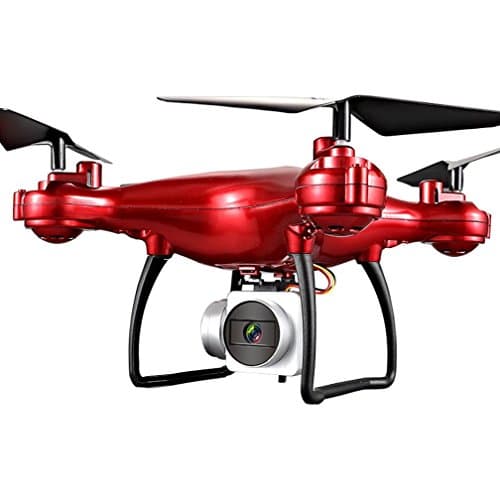 Dirance 4CH 6-Axis RC Quadcopter Drone, 1800mAh High Capacity Battery Helicopter, Headless Mode & Altitude Hold & One Key Return (Red)