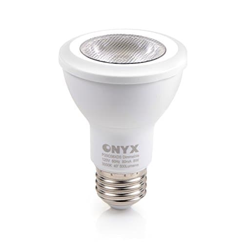 LED Energy Efficient PAR20 8w - 50w Equivalent Dimmable 3000K Warm White 40 Degree