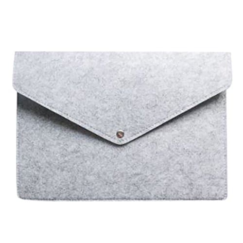 Coafit File Folder Felt A4 Size Document Envelope Folder for Men (Light Grey)