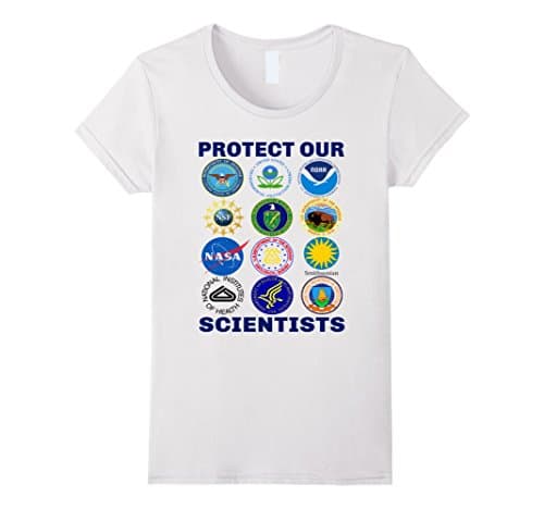 Women's Protect Our Scientists Pro-Science Pro-Climate Change Resist Large White
