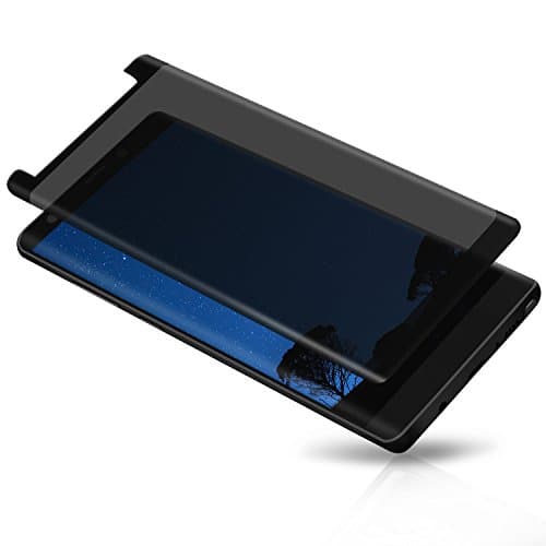 Galaxy Note 8 Screen Protector TOP DEALS US Tempered Glass Privacy Anti-Bubble Anti-spy Case friendly for Galaxy Note 8 Mobile Screen Guard (black) (Black)