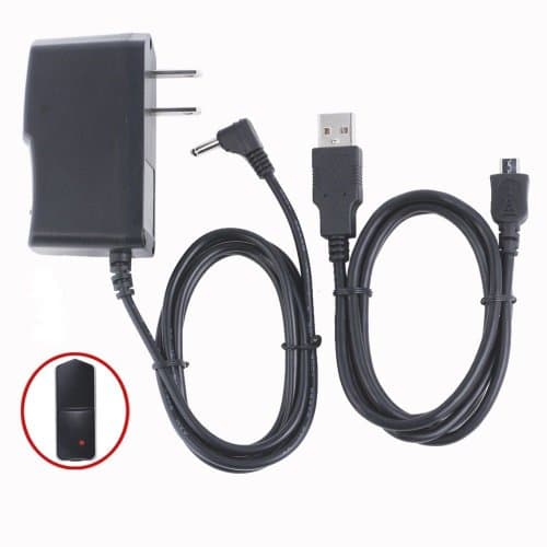 1A AC/DC Wall Power Charger Adapter+USB PC Cord for Polaroid M10 bk M10rd Tablet