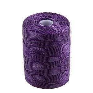 C-Lon Bead Cord, Purple - 92 Yard Spool