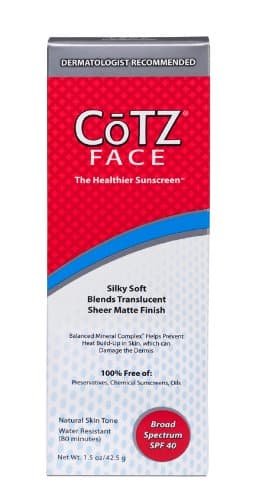 Fallene Face Cotz Water-Resistant Sun Protection UVA/UVB SPF 40, 1.5-Ounce Tube