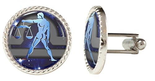 Horoscope Zodiac Sign Libra Cuff Links