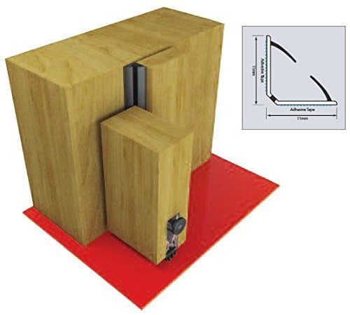 Acoustic Corner Seals, Single Door Set, Black by FirePlug