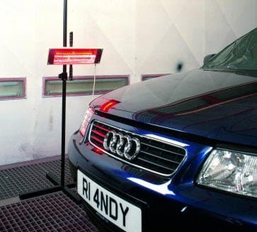 1kW Handheld Paint Dryer and stand