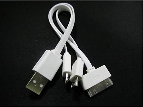 iPhone 4 S 5 S 6 + Samsung (8 Pin &amp; 30 Pin &amp; Micro) 3 in 1 USB Charger Cable