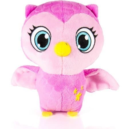 Favorite Pink Owl Little Charmers Basic Soft Cuddly Plush Pet, Treble