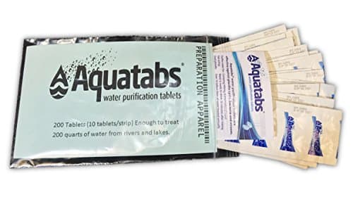 Aquatabs AQT200 Water Purification Tablets 200 Pack