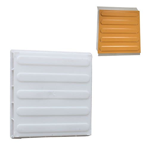 JTW- Square shape Garden Path Concrete Brick Mold Paving Pavement Walkway Stepping Stone Maker concrete mold stepping Polypropylene 25cmX25cmX4.5cm White color