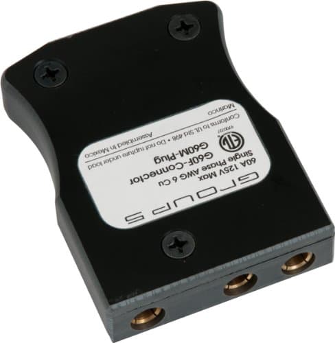 Marinco G60F Group5 Inline Stage Pin, 60 Amp, 125 Volt, Female