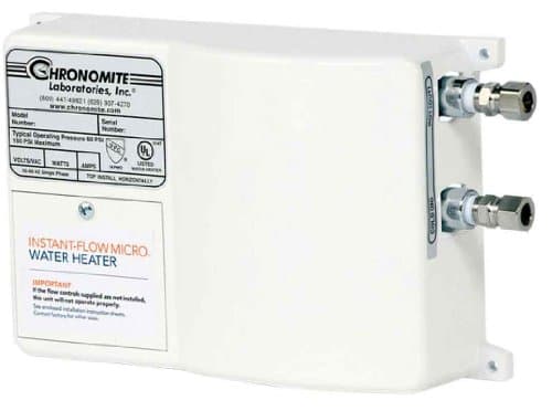Chronomite M-20L/277 HTR 104F 277-Volt 20-Amp Instant-Flow Micro Low Flow Tankless Water Heater, 104-Degree Preset
