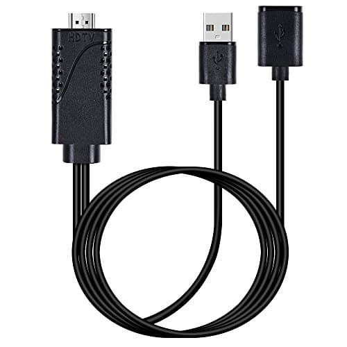 AOKEN 1080P Lightning AV Adapter For Mirroring Mobile Phone Screen To TV/Projector/Monitor Converter, For Android Device, IPhone ,IPad,Samsung