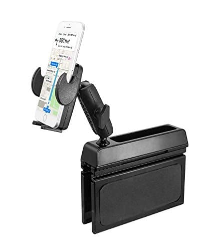 Premium Phone Car Mount Front or Backseat Holder Wedge Console for CAT S41 w/Anti-Vibration Swivel Cradle (with or without case)