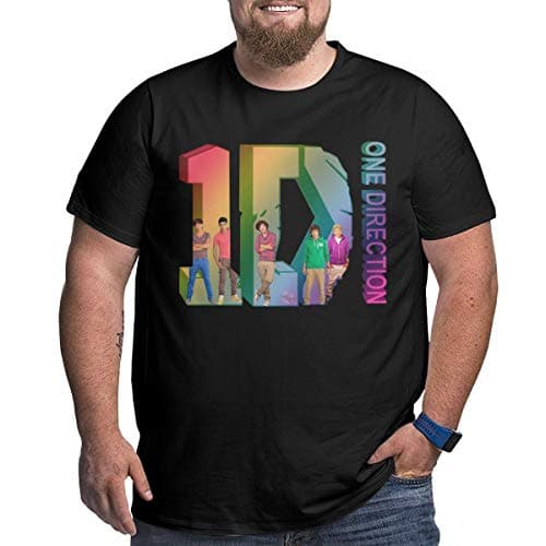 Men T Shirts Plus Size One Direction Tees Crew Neck Tops for Father