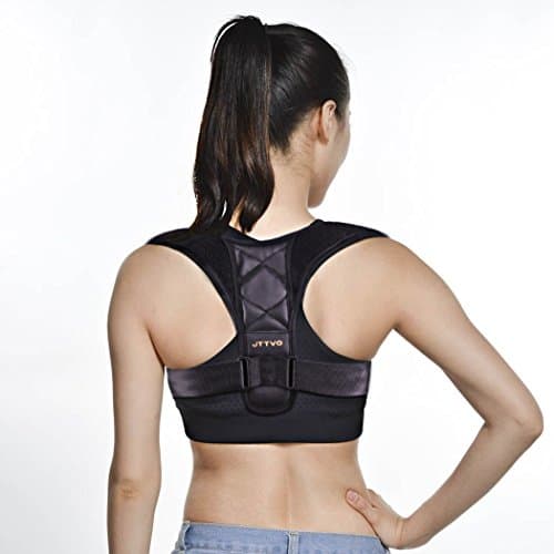 Posture Corrector Back Brace for Women Men JTTVO Adjustable Back Shoulder Clavicle Support Brace Figure 8 Shaped Designed Improve Posture and Prevents Slouching