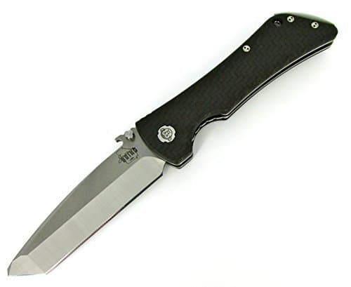 Southern Grind Bad Monkey Folding Knife Plain Edge Tanto - Tumbled Satin Finish T1-106-K