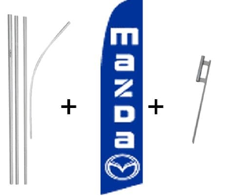 Mazda Quantity 3 Super Flag & Pole Kits