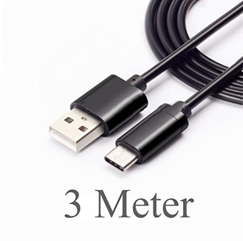 Original Xiaomi Mi Pad 2 10FT USB to Type-C Charging and Transfer Cable. (BLACK / 3Mt)