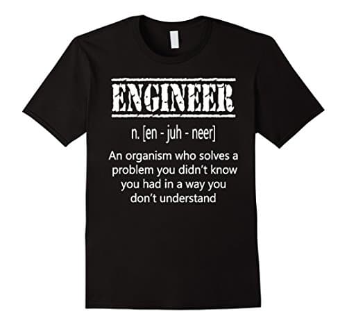Men's Engineer Shirt - Engineering Shirt Large Black