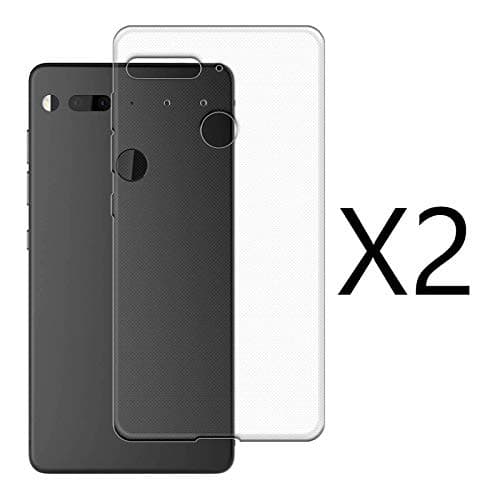 kaliter 2 X Essential Phone PH-1 Case,Soft Transparent TPU Gel Silicone Protective Smartphone Cover for Essential Phone PH-1 (5,71 inches)