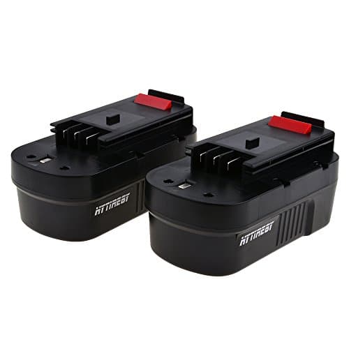 HYTIREBY 2 Pack 18V 2.0Ah NiCAD Power Tools Replacement Battery for Black &amp; Decker 244760-00, A1718, A18, HPB18, HPB18-OPE，Firestorm A18, FS180BX, FS18BX, FS18FL, FSB18