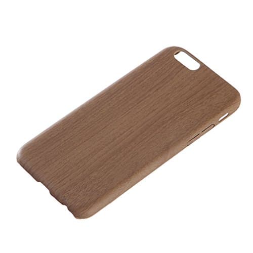 iPhone 6 Plus iPhone 6S Plus 5.5" Case Axixi Unique Real Handmade Natural Solid Wood Back Cover Backplate and Hard PC Hybrid On Cover Case for iPhone 6/6S Plus 5.5 inch (Color 7)