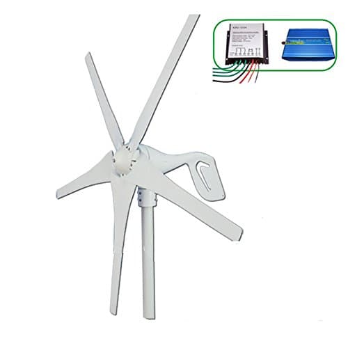 GOWE Wind turbine generator 600w max , horizontal wind generator 12V/24V windmill, come with wind controller+600w off grid inverter.