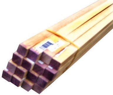 Thunderbird Forest Dowels 1/2" X 36" Square Hardwood