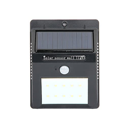 Helround Solar Lights 10 LED Waterproof Wireless Motion Sensor Outdoor Light for Patio,Deck Yard,Garden with Motion Activated Security Light