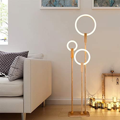 ✌LDD Nordic Style Solid Wood Arc Floor Lamp Reading Lamp For Livingroom Bedroom -419 (color : 3-55 * 185cm)