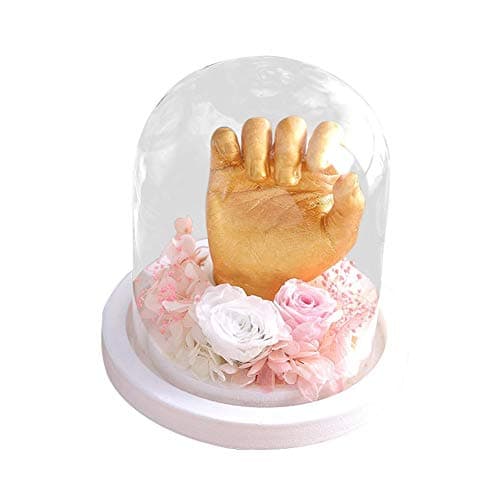 combnine Baby Casting Kit 3D Impression Moulding Clone Powder Mold, Plaster Handprints Footprints Mould for Baby Hundred Days Old Souvenir