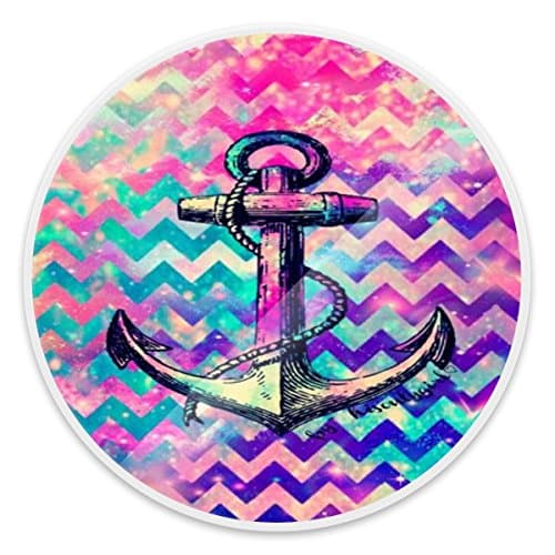 Expanding Stand Pop Grip Mount Holder Sockets for iPhone,Samsung Galaxy,all Cellphones and Tablets - Anchor Chevron Galaxy White