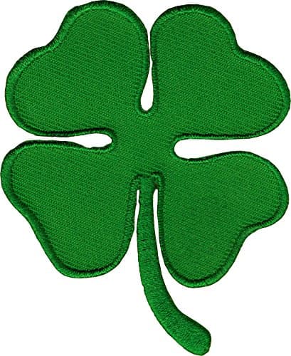 Shamrock 4 Leaf Clover Irish Green ST. Patrick Iron On Applique Patch