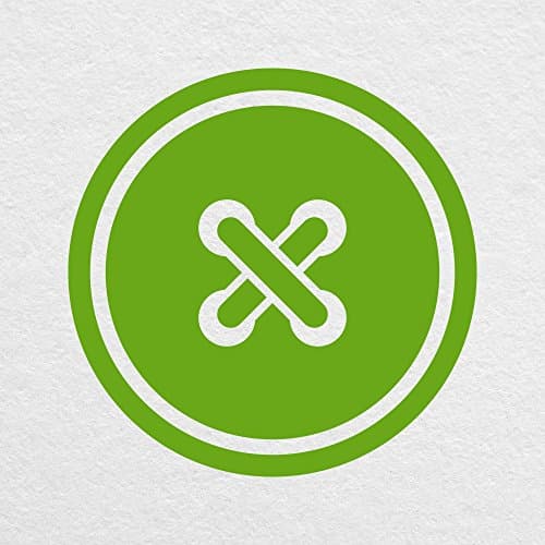 Cute Crafty Button - 4" LIME cut vinyl decal - for MacBook, laptop, tablet, cars, sewing machine and more!