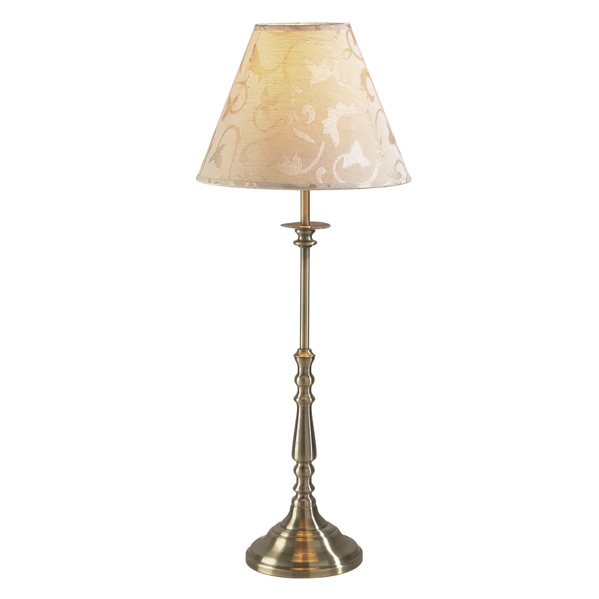 Blenheim Antique Brass Table Lamp Complete with Shade