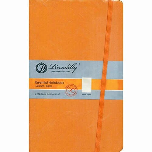 Orange Essential Notebook-Medium-Ruled-Hardcover