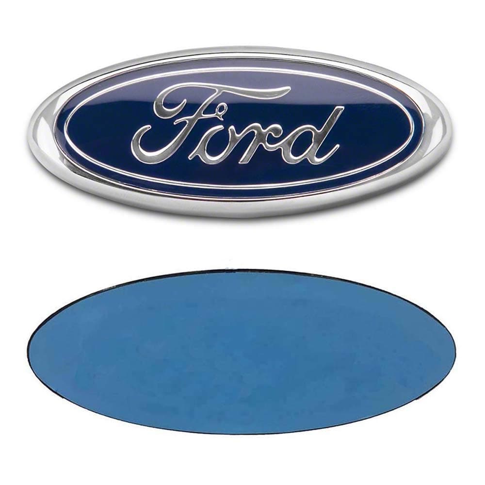 FORD 7 Inch Front Grille Tailgate Emblem, 3D Oval 3M Double Side Adhesive Tape Sticker Badge for Ford Escape Excursion Expedition Freestyle F-150 F-250 F350