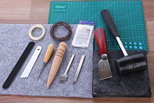 Leather craft tool hands titch standard kit 14 item set 【instruction manual attached】