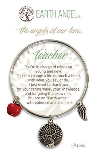 Bangle Charm Bracelet for Teacher Expandable with Gift Box