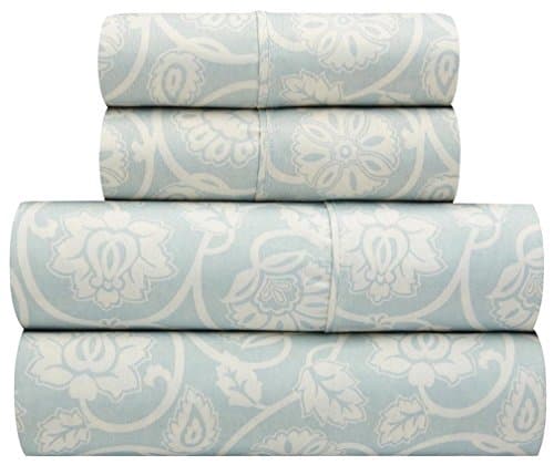 Traditions by Waverly Siam Scroll - Shitake Luxury Microfiber 4-Pc. Bed Sheet Set, Full