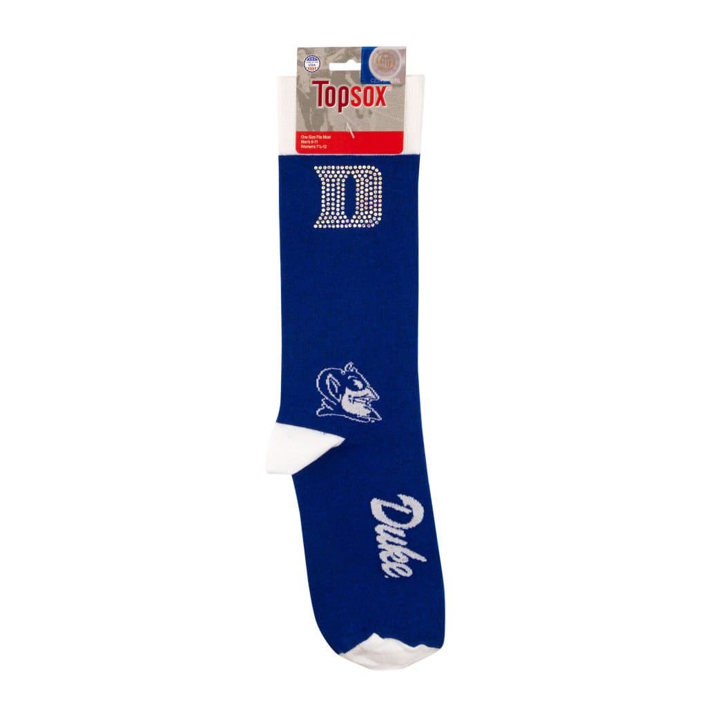 Duke Blue Devils Bling Licensed & Made in the USA Socks