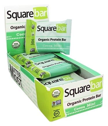 Squarebar - Organic Protein Bar Cocoa Mint - 12 Bars